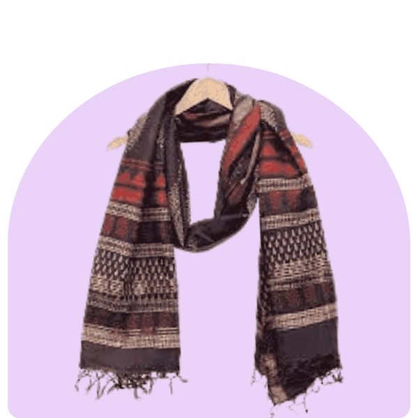 Ethnic Dupatta Set for women with matching Kurti and bottom.