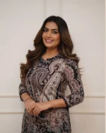 Full view cotton kurti pant set, designer ethnic wear, new launch kurti, festive outfit for women